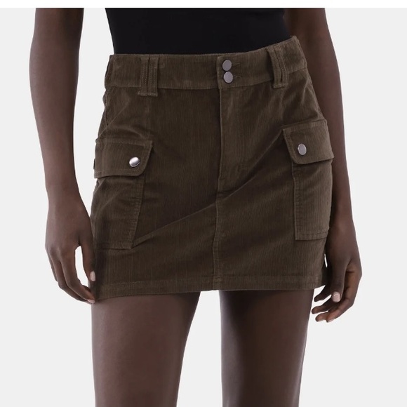 41) No Boundaries Cargo Mini Skirt Juniors NWT sz XL 16/18 color military olive - Picture 3 of 7
